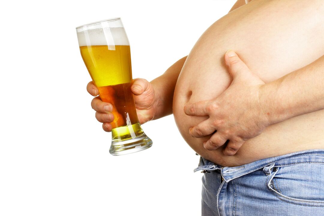alcohol and being overweight